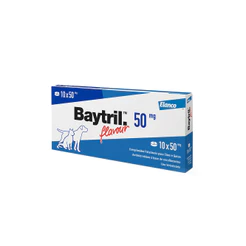 Baytril Flavour - 50 Mg 1Blx10Cpr