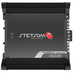 Módulo Automotivo Stetsom HL2000.4 4 Canais 2000W RMS Digital Som Automotivo 1 ou 2 Ohms