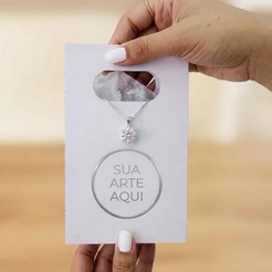 Mini Sacola Personalizada de Papel | Embalagem para Loja Semijoias e Acessórios | Com Sua Logo