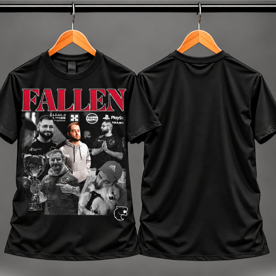 Camiseta Básica Fallen Para fã de Jogos Streetwear Masculino e Feminina Plus Size do G1 ao G5