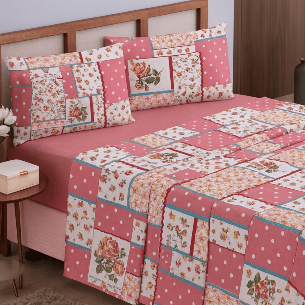 Jogo de Lençol Casal Queen 400 Fios Com Elástico 4 Peças Cama Box Super Queen - Toque Extra Macio - Anti Bolinha