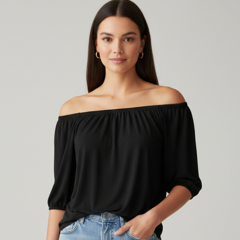 Blusinha Feminina Poliamida Manga Morcego Blusa Luxo Toque Macio Elegante em Oferta na Shopee