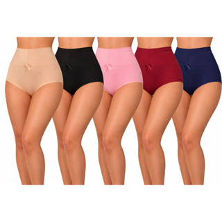 Kit Calcinhas Cos Alto Modeladora Cintura Alta Tapa Barriga Conforto em Oferta na Shopee