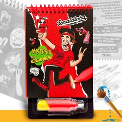 Livro Infantil Pinte com Água Enaldinho | Acompanha Pincel Para Crianças - Capa Dura Espiral