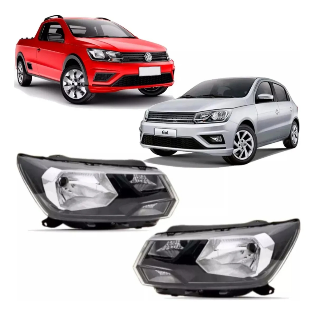 Farol Gol Voyage G8 & Saveiro G7 2018 2019 2020 2021 2022 2023 Foco Simples em Oferta na Shopee