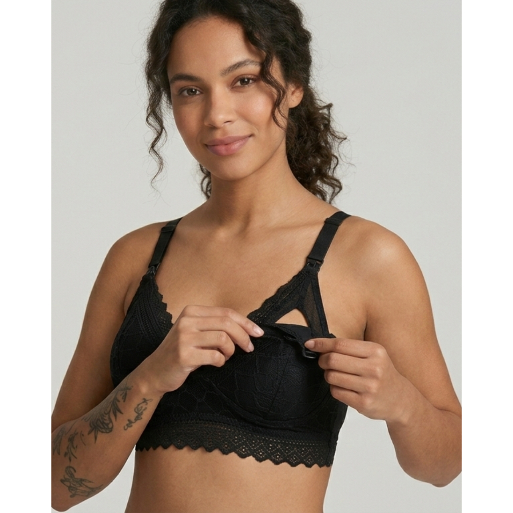 Sutiã de Amamentação Gestante Reforçado em Renda com Regulagem Gestação Pós Parto em Oferta na Shopee