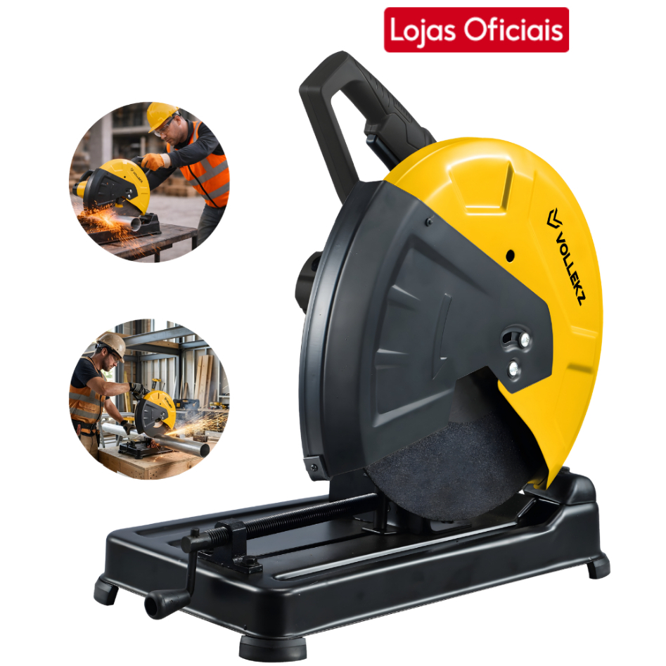 Serra Policorte 14 Pol 2000W Vollekz VKZ14-PRO - Corte Rápido e Preciso para Metais e Serralheria em Oferta na Shopee