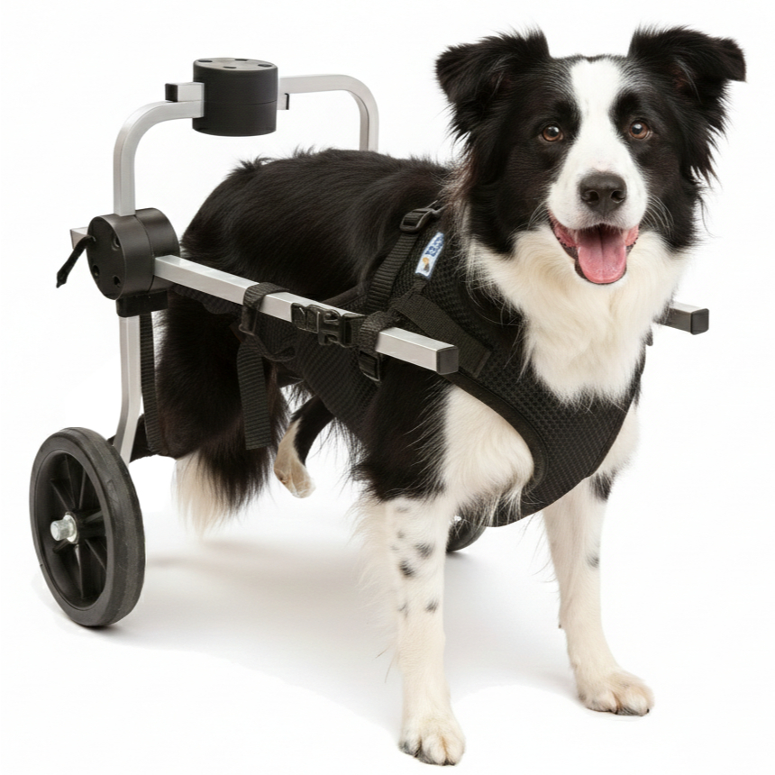Coleira Cadeira 2 Rodas Cachorro Tam G Roupa Traseira Deficiente Paraplégico Pet Best Soluções