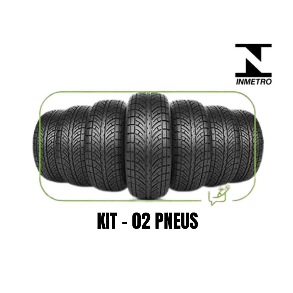 (Aprovado) Kit C/ 02 Pneu Remolde de Carro Borracha Vipal Aro 15/195/65 Novo