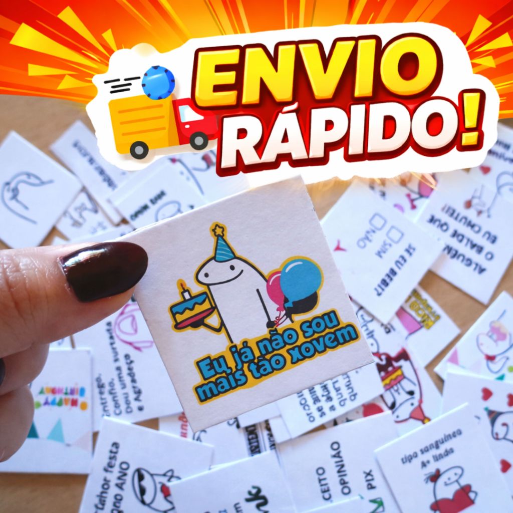 50 ~300 Tag drink aniversário frases engraçadas lembrancinha ENVIO RÁPIDO