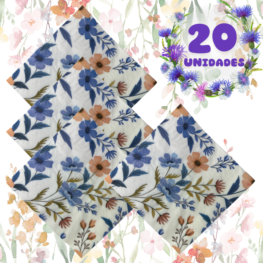 Guardanapo De Papel Folha Dupla 20 Un Toque de Primavera Decoupage em Oferta na Shopee