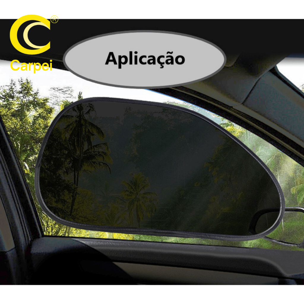 1 Par Cortina Protetor Solar Automotivo Para Vidro Lateral Quebra Sol Eletrostático Sem Ventosa Carro