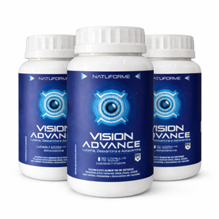 Luteina Zeaxantina e Astaxantina ORIGINAL Vision Advance - KIT 03 POTES em Oferta na Shopee