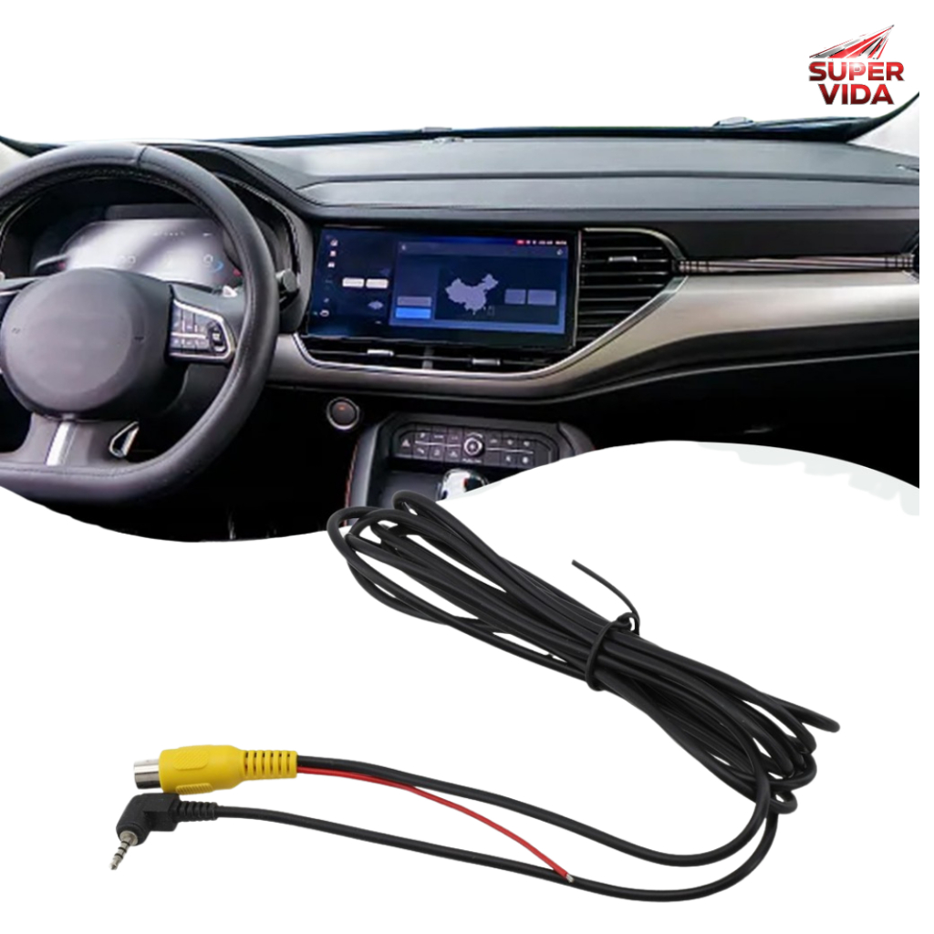 Câmera de Ré Automotiva Acr-032 Universal com Cabo Extensor para Estacionamento em Oferta na Shopee