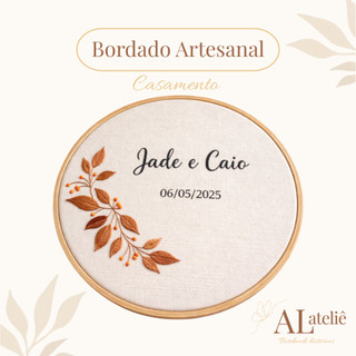 Porta Aliança Bastidor Bordado Porta Aliança Personalizado Bordado Para Casamento Com Nome Bastidor