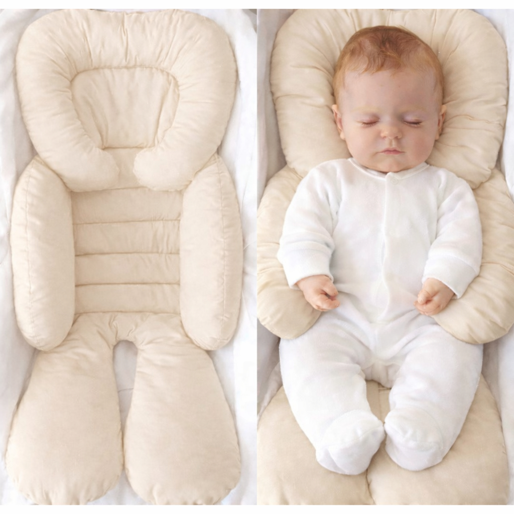 Colchonete Redutor Almofada para Bebê Conforto Apoio de Corpo Acolchoado Macio Microfibra Palha