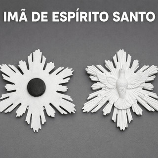 Imã Espírito Santo - Decoração para Geladeira Lembrancinha de Batizado e Catequese