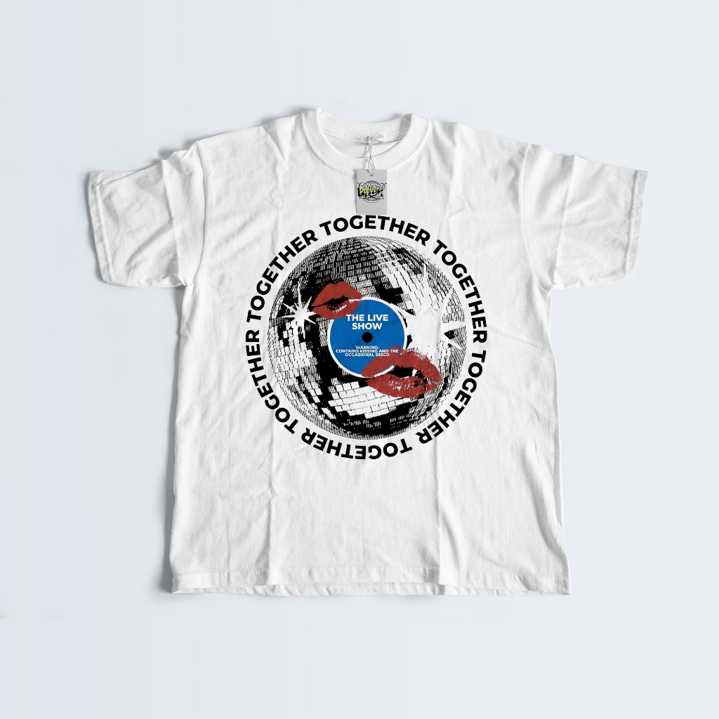 CAMISETA - HARRY STYLES -  KISS ALL THE TIME DISCO OCCASIONALLY - TOGETHER TOGETHER TOUR - 100% ALGODÃO  + BRINDES