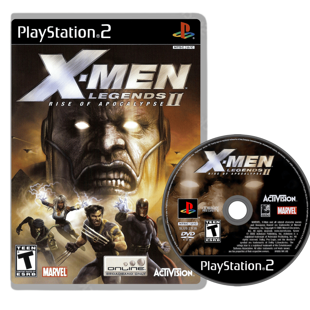 X-Men Legends II: Rise of Apocalypse – PlayStation 2 (Mídia Física) ps2