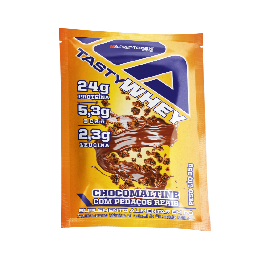 Tasty Whey Adaptogen Dose Única 30g – 24g Proteína Melhor Sabor de Whey do Mercado Whey 3w