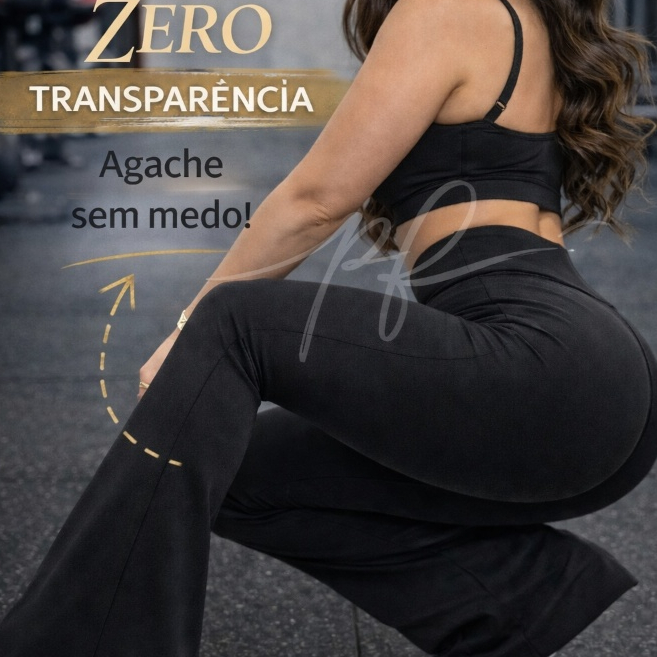 Calça Legging Flare Levanta Bumbum Cós Alto Modeladora Calça Bailarina Feminina em Oferta na Shopee