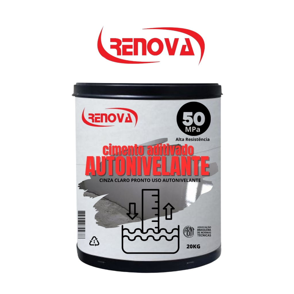 Autonivelante kit 20kg com resina RENOVA NIVELA MAIS RAPIDO