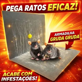 Cola Adesiva para Ratos com Captura Rápida e Segura em Oferta na Shopee