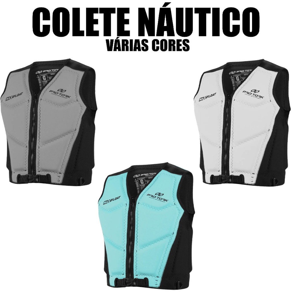 Colete Salva Vidas Homologado V5 Jet Ski Wakeboard Max Float Pro Tork