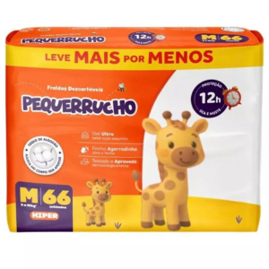 Kit 2 Pacotão Fralda Descartavel Infantil Pequerrucho Hiper Extra Absorção em Oferta na Shopee