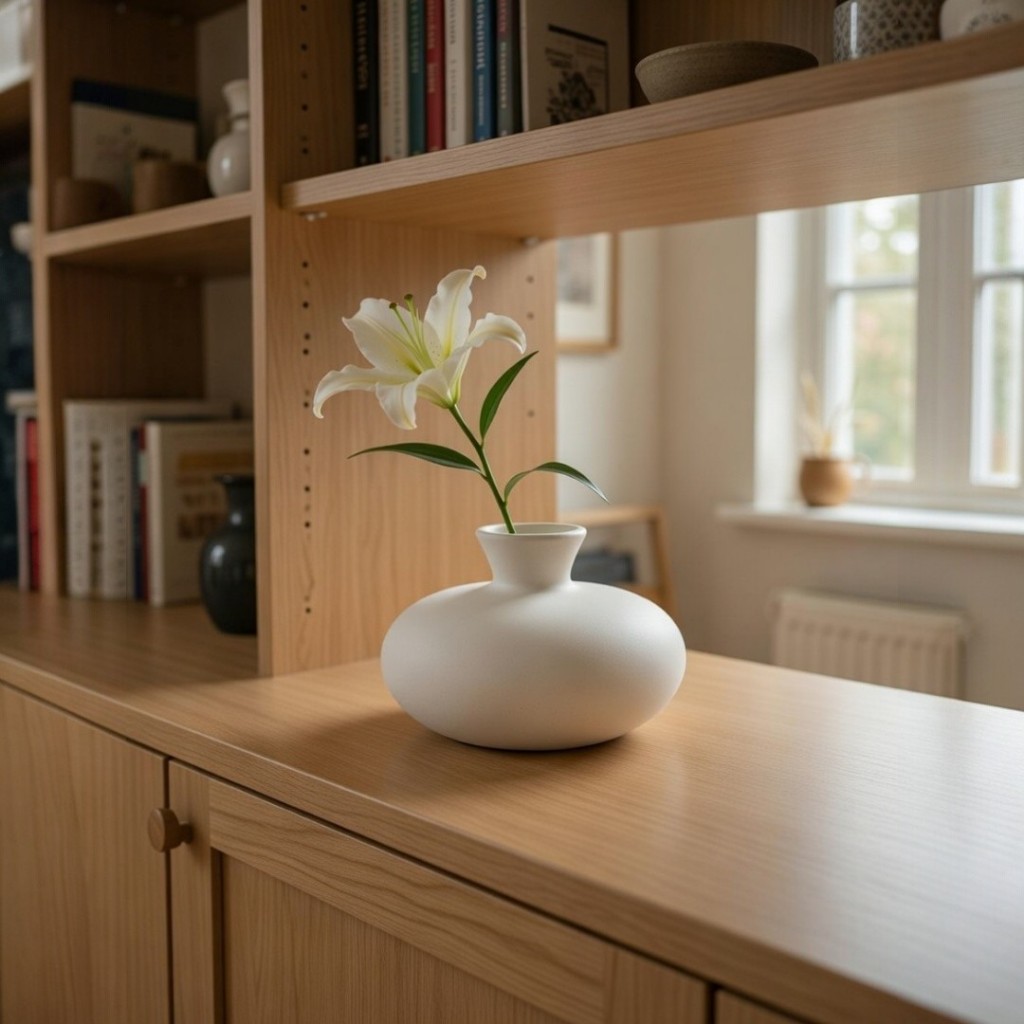 Vaso Floreira Duque Pequeno para plantas/decoração em Cerâmica Branco Fosco Para Pintar