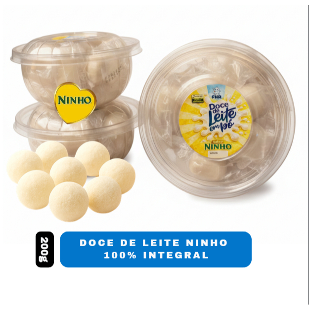 Doce De Leite Ninho Em Pote 200G - Deliciosos E Macios - Doce de Festa - Sabores Minas
