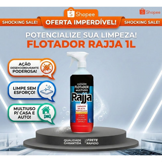 Flotador Multiuso Rajja 1L Limpa Qualquer Superfície em Oferta na Shopee