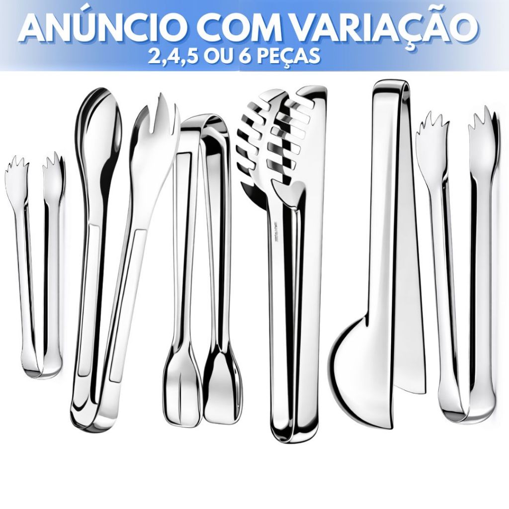 Utensílios para Cozinha em Geral Kit Cozinha Pegador Macarrão Salada Universal Gelo Frios Carne