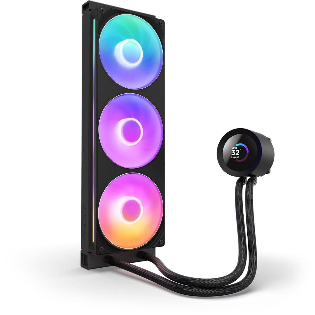 WATER COOLER NZXT KRAKEN PLUS 360 RGB V2 COM 3 FANS PRETO RL-KR360-B2 NZXT