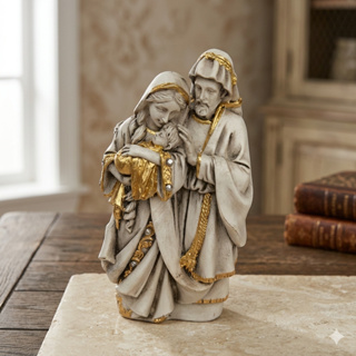 Sagrada Família Natal 12,5 cm em Gesso Maciço Decoração Religiosa Lembrancinha Católica em Oferta na Shopee