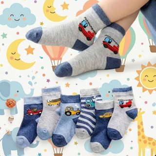 kit 6 pares de Meias infantil menino