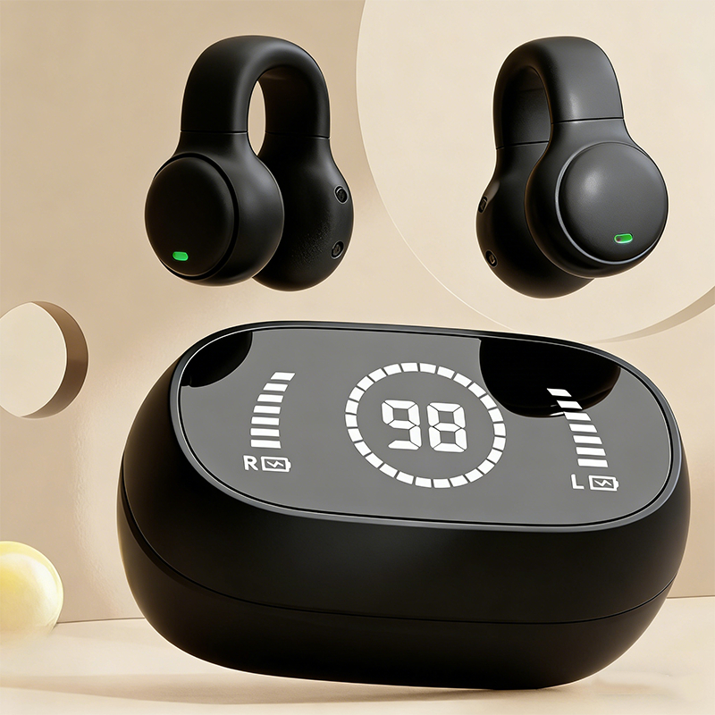 Fones de ouvido sem fio Bluetooth Ear-Hook 5.3 Mini fones de ouvido estéreo para Android Ios -B4