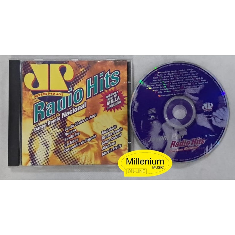 CD Jovem Pan Radio Hits 1 Dance Remix Nacional 1997 Original Gravadora Colecionador Ótimo Estado