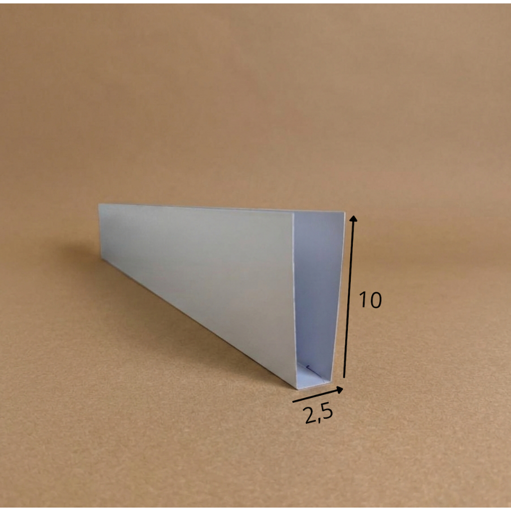 Protetor Salva Porta 2,5x10cm Branco/Preto/Galvanizado