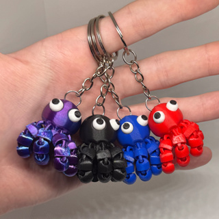 Chaveiro de Polvo Flexível 3D Tentáculos Articulados em Oferta na Shopee