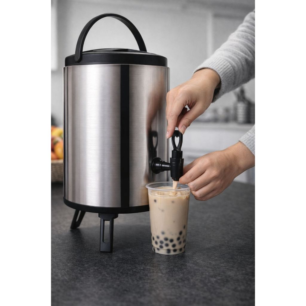 Frasco Térmico De Aço Inoxidável De 6/8 Litros Para Café , Suco , Água , Jarra Térmica Buffet ,