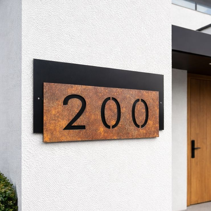 Número Residencial Premium Horizontal em Oferta na Shopee