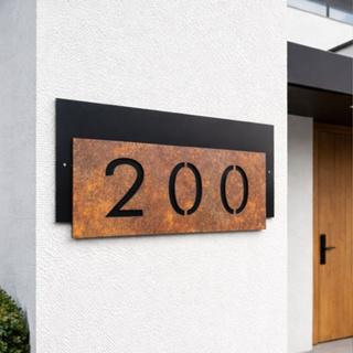 Número Residencial Premium Horizontal em Oferta na Shopee