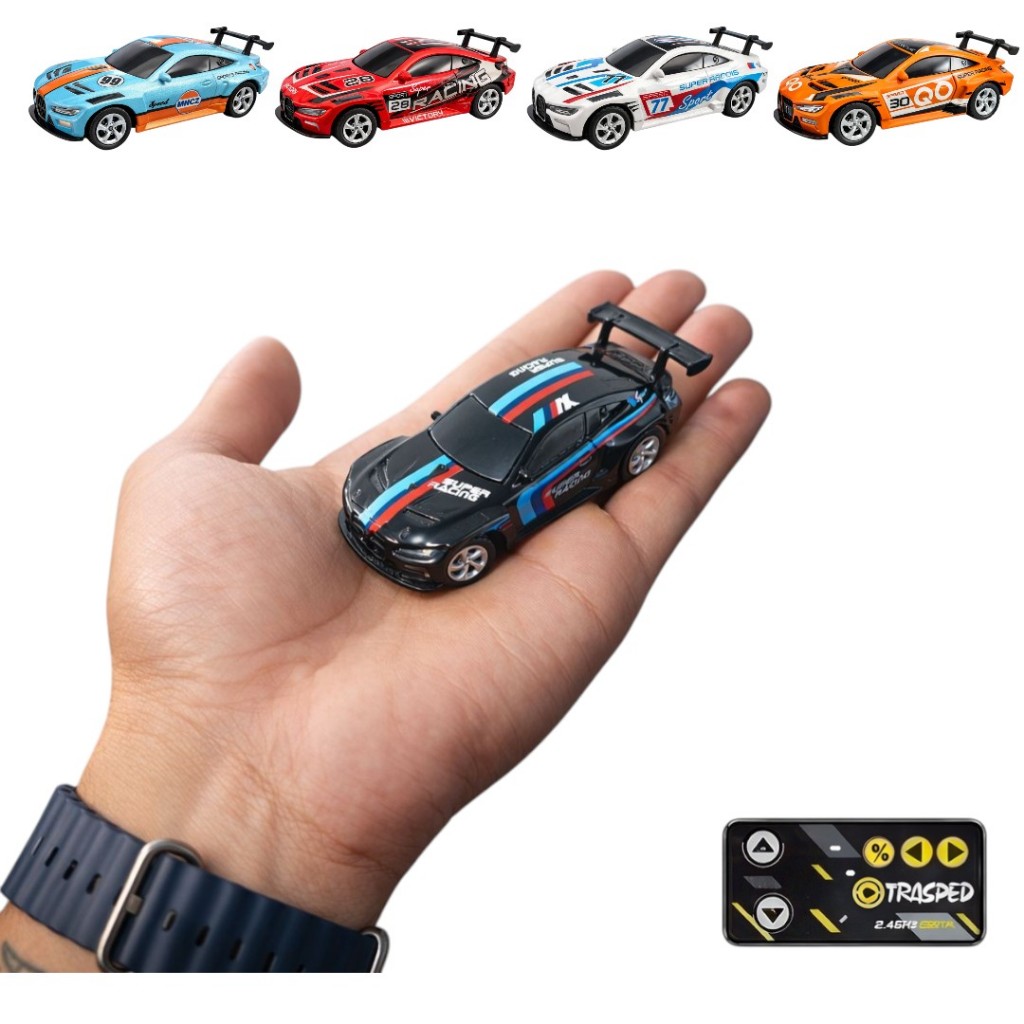 Carrinho Controle Remoto Esportivo RC Alta Velocidade Luz LED APP Recarregável