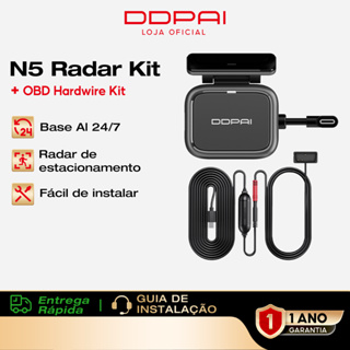 DDPAI N5 Dual Módulo de Radar OBD Kit Monitor 24H Estacionamento com Detecção Movimento AI em Oferta na Shopee