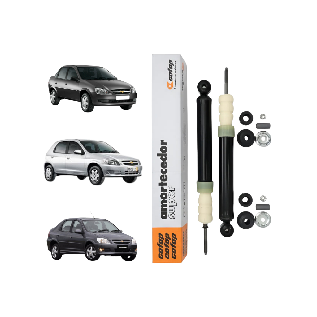 Par Amortecedor Traseiro Chevrolet Corsa Celta Prisma de 1995 até 2016 Original Cofap em Oferta na Shopee