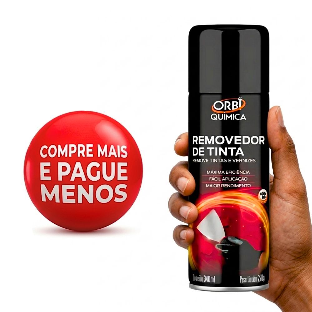 Spray Removedor De Tinta E Verniz Orbi 340ml
