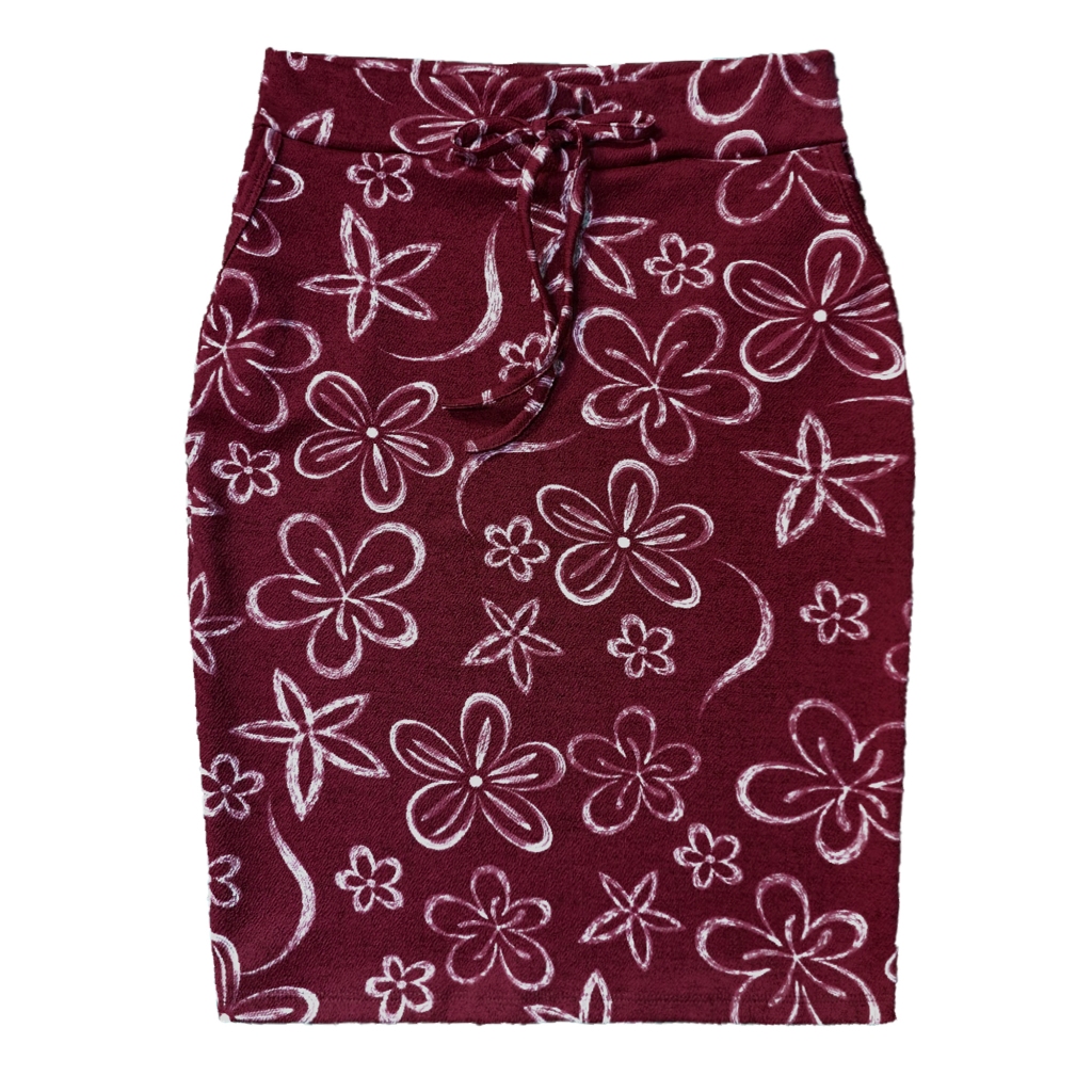 Saia Lápis Com Bolsos Casual Estilosa e Básica Com Elastano! em Oferta na Shopee