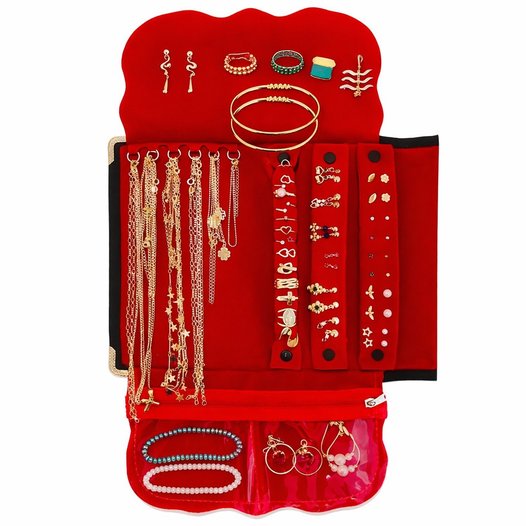 Mostruário + Kit 51 Banho Semi Joias 51 Peças Completo Ouro Prata Revenda Feminino
