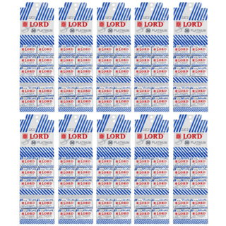 KIT 10 CARTELAS DE LÂMINAS LORD PLATINUM BARBEAR C/50 UN CADA – TOTAL 500 LÂMINAS PROFISSIONAIS em Oferta na Shopee